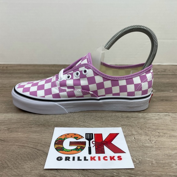Women’s Authentic Checkerboard Orchid/True White - Picture 3 of 5